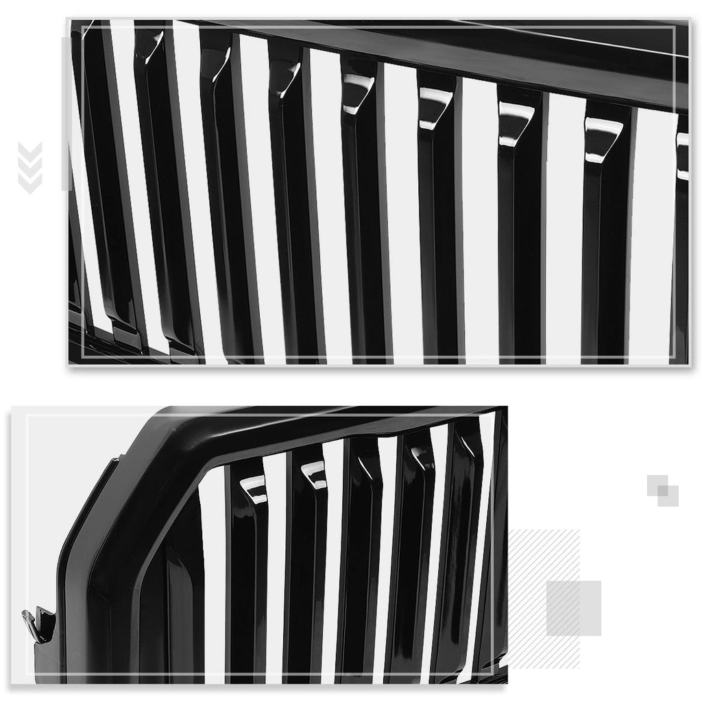 Front Bumper Grille Frame for Ford F150 (2015–2017) - ABS Plastic, Black