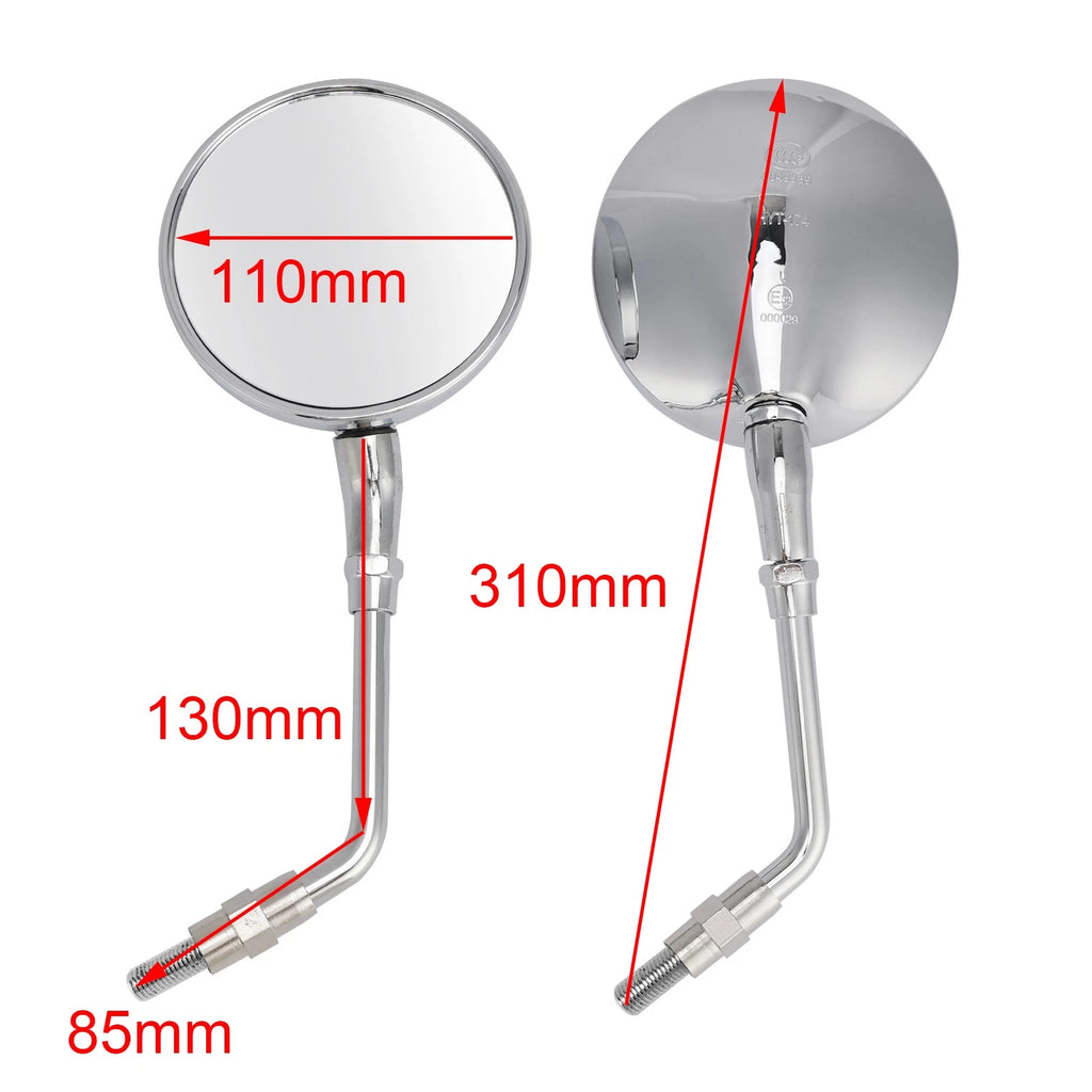 Mirror Set for Honda CB 1100 SF X-11 (2000–2003) CB 1100 R (1981–1983) CB 1100 F (1983–1984)