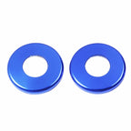 2-Pack Blue Aluminum Window Lift Lock Ring Cover for Mercedes-Benz C/E/S (2000-2020)