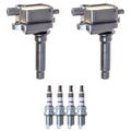 2X Ignition Coil & 4 NGK Iridium Spark Plugs Kit for Sportage (2011–2016)