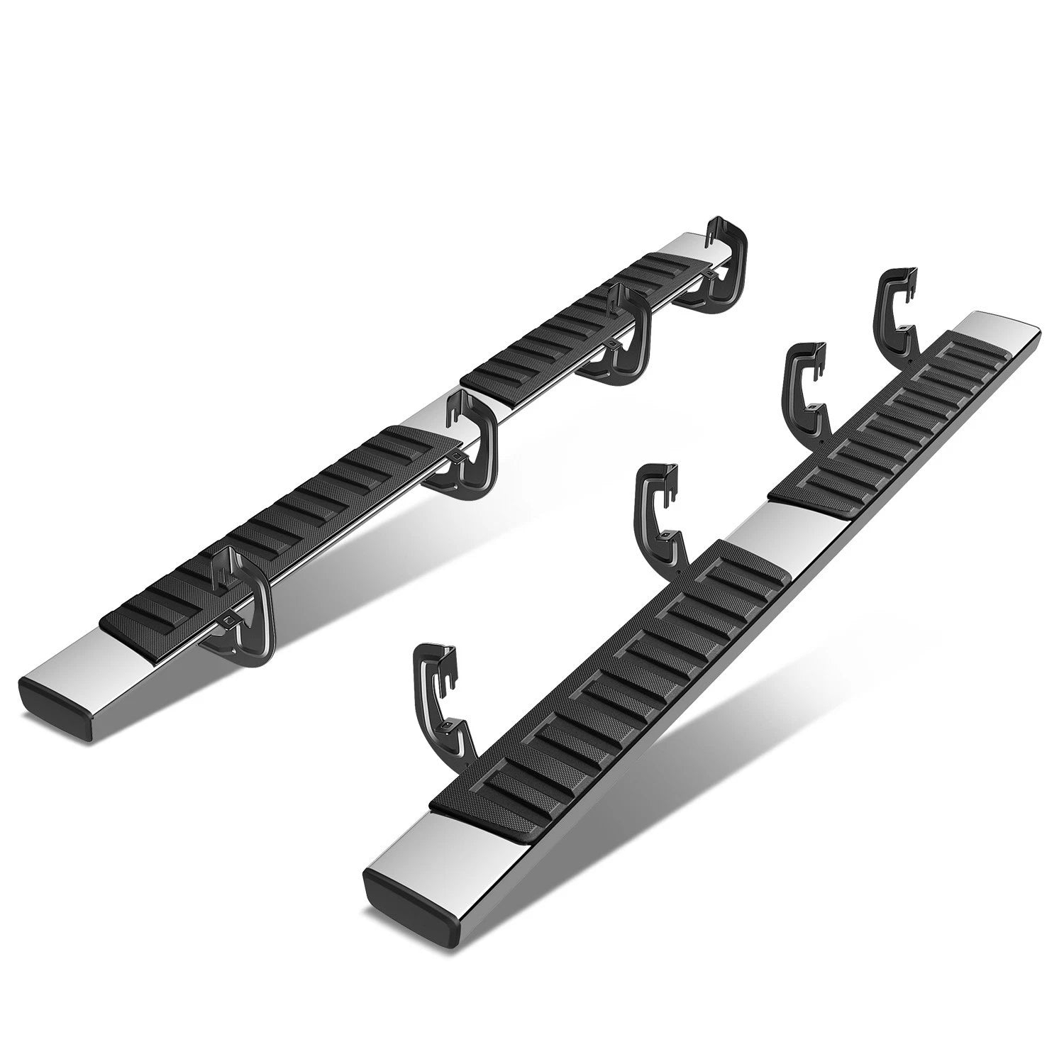 Set of 2 Nerf Bar Running Boards for Silverado Sierra Crew Cab (2007–2019)