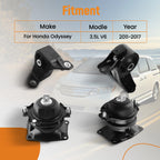 4Pcs Motor & Trans Mount for Honda Odyssey 3.5L V6 (2011–2017) A4575EL 50850STXA04