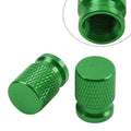 Set of 4 Tire Valve Caps for Car Motor Rim Vent (Universal) - Green