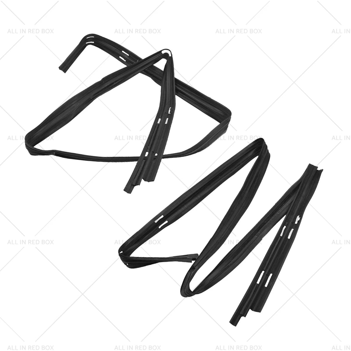 LH+RH runchannel QTR window black for Mitsubishi Pajero Montero II (1991–1999)