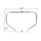 Chrome Highway Engine Crash Bar & Footpegs for Harley Touring Glide (2009–Present)