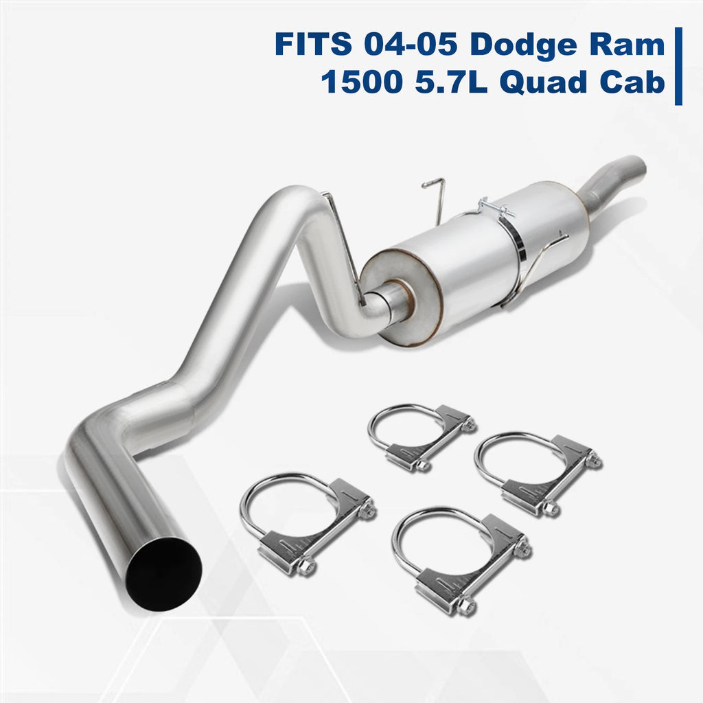 3" Stainless Racing Muffler for Ram 1500 (2004–2005) 5.7 V8 Catback Exhaust
