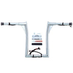 Chrome 14" Prewired 1.25" Handlebar for Harley FLHR FLHRC (2016–2023)