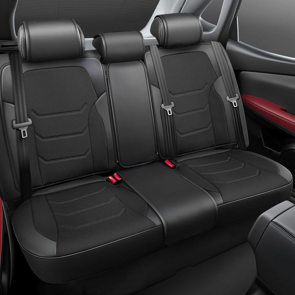 Set of 4 Universal Sport Series Seat Covers for Car Black
