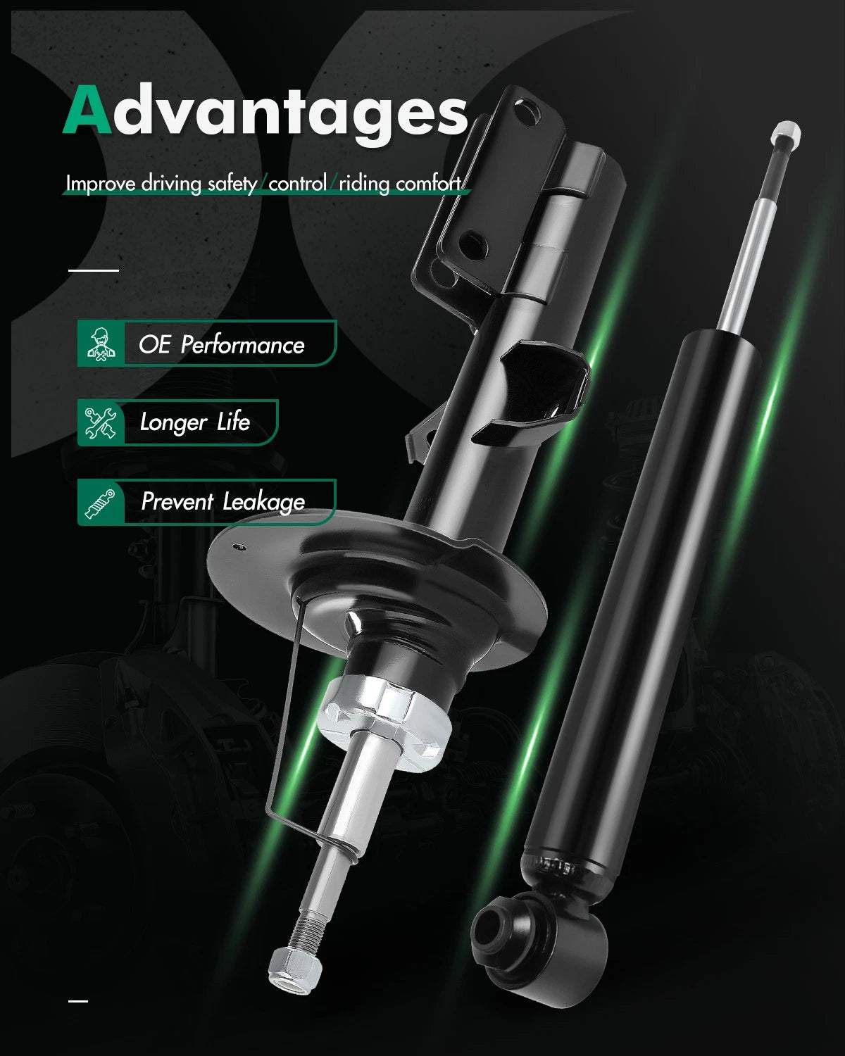 Set of 4 Struts & Shock Absorbers for BMW X5 (2000–2006)