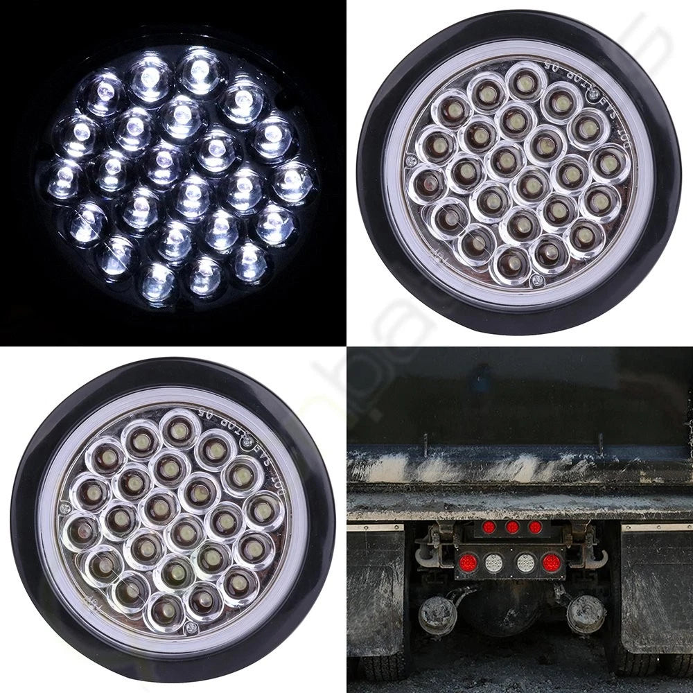 2X 24V 4" LED Side Marker Tail Lights for Trailer (Clearance Lamps)
