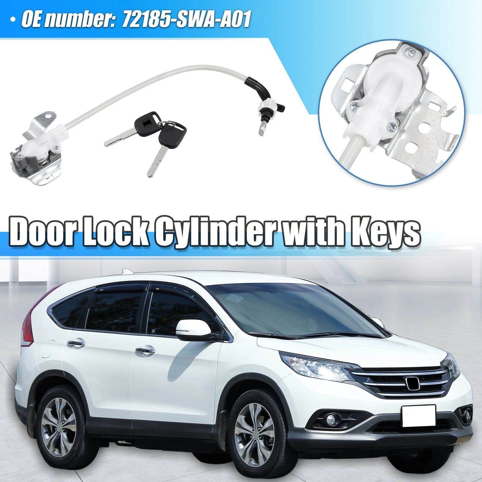 Set of 1 Front Left Door Lock Cylinder Cable for CR-V (2007–2011) 72185-SWA-A01
