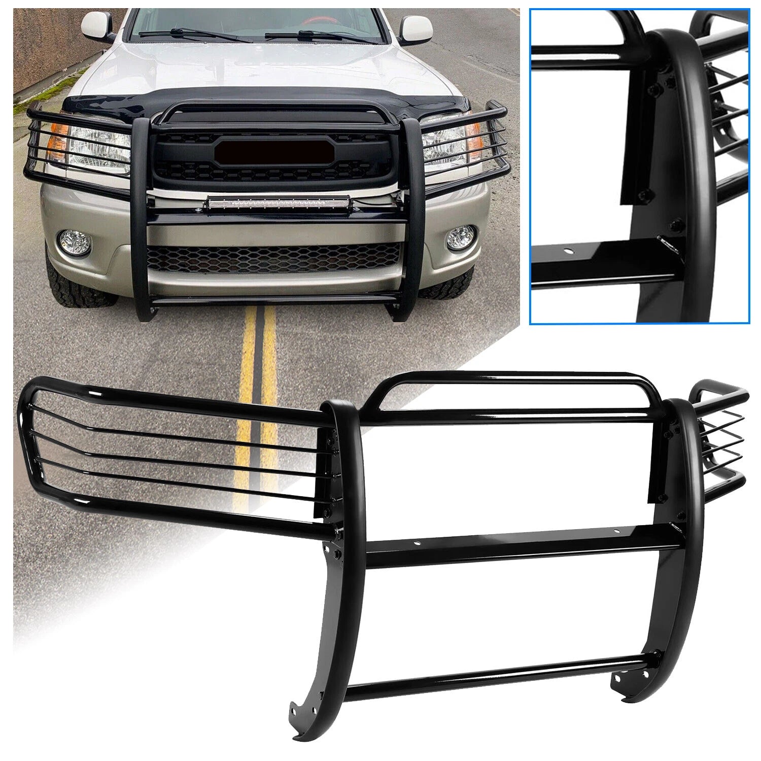 Bumper Grille Brush Guard for Toyota Tundra Sequoia (2000–2006, 2001–2004)