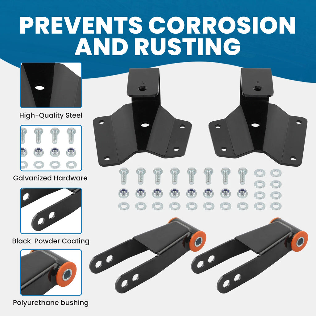 2" Front 3-4" Rear Drop Kit for Chevy Silverado GMC Sierra 1500 (1999–2006)