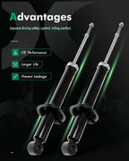Rear Pair Shocks and Struts for Kia Optima Magentis (2001–2006)