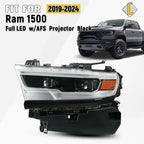 Full LED Projector Headlight for Ram 1500 (2019–2024) AFS Black Left Driver