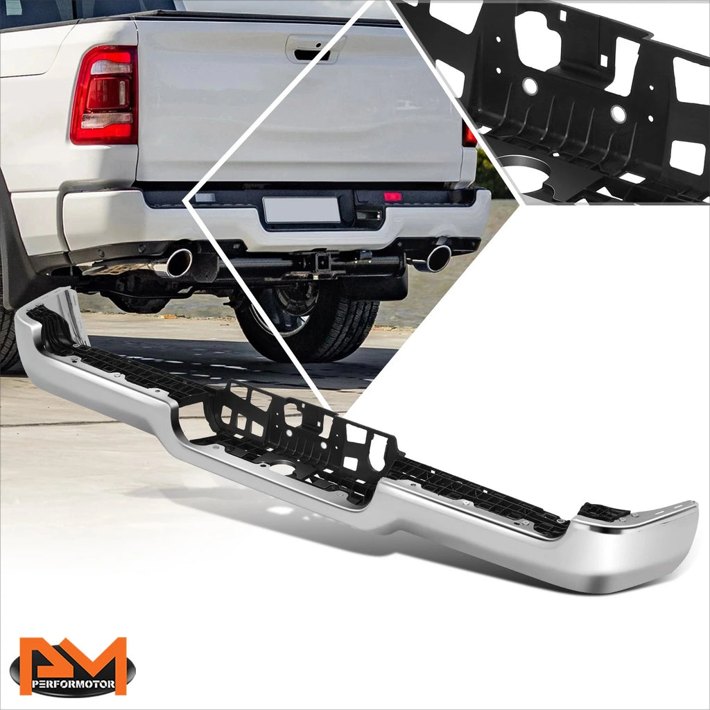Polished Metal Rear Bumper Face Bar for Ram 1500 (2019–2024) Chrome