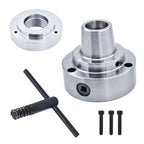 5C Collet Lathe Chuck for 2-1/4" x 8 Threaded Hole Connection Plate (5")