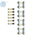 Set of 4 Greasable Shackle Spring Bolt Link Kit for Tandem Axle Truck Trailer