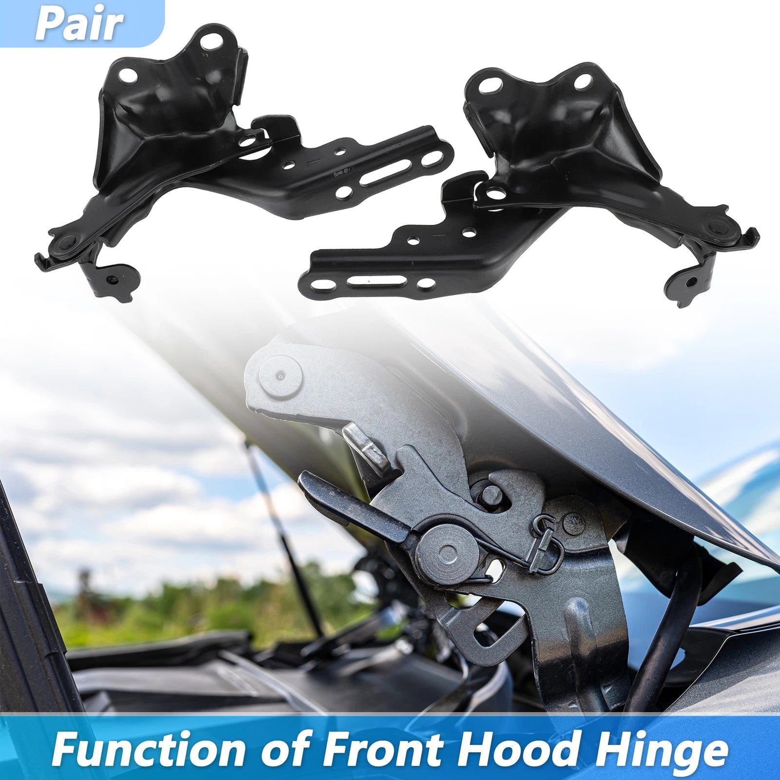 Set of 2 Front Hood Hinges for Lexus IS250 IS350 (2006–2015) 5341053020/5342053020