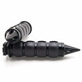 Spike Black Rubber Hand Grips for Harley Cruiser Chopper (1" 25mm)