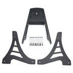 Black Backrest Sissy Bar with Leather Pad for Harley Davidson Sportster (883-1200)