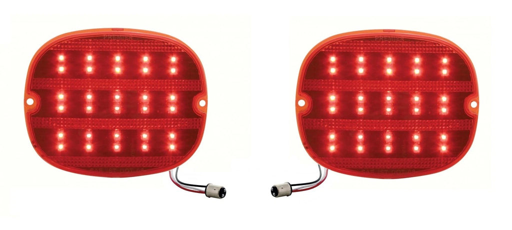LED Brake Tail Light Lenses Replacement for Chevy Corvette C4 (1990–1996)