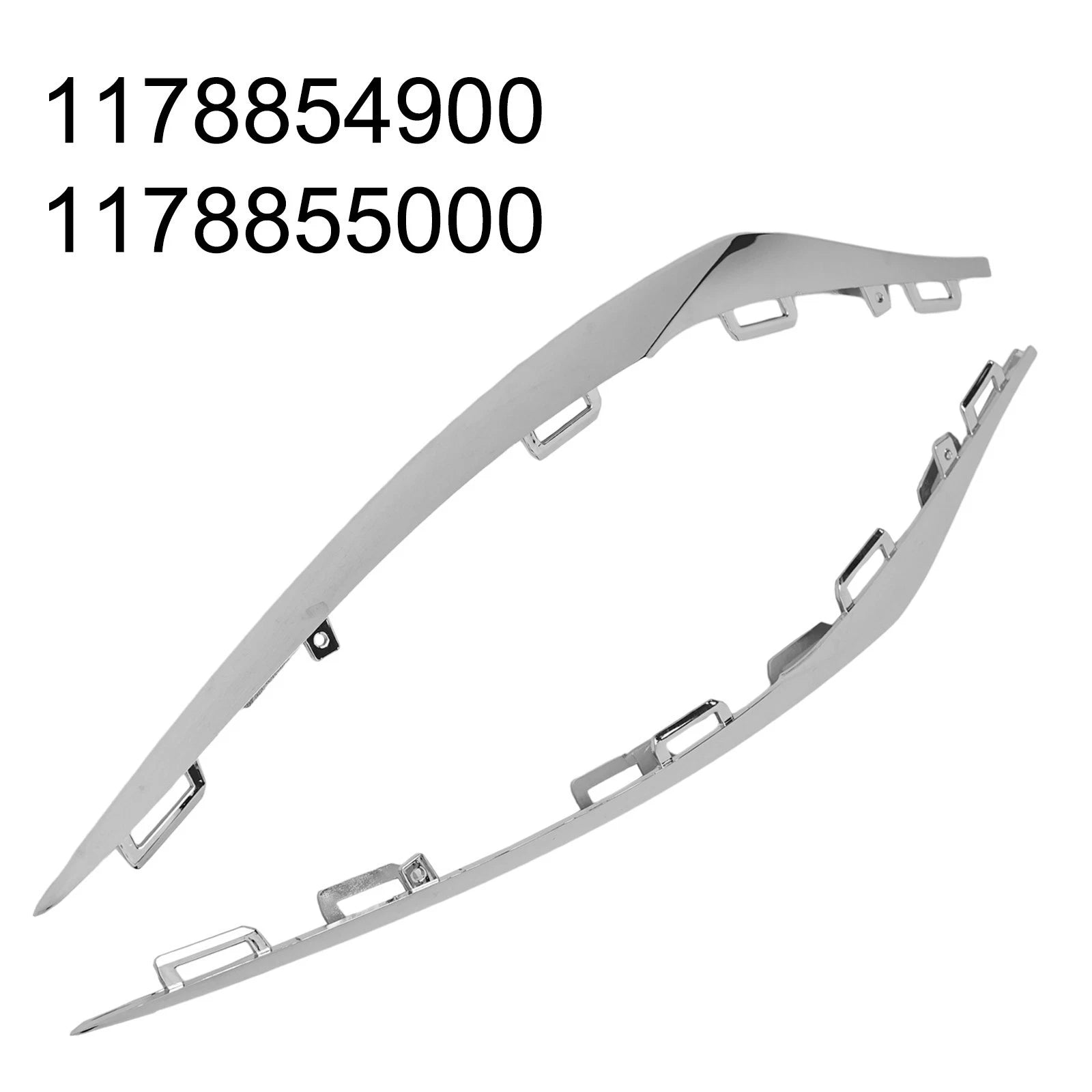 Silver Bumper Cover Molding Trim for Mercedes W117 CLA (2014–2019)