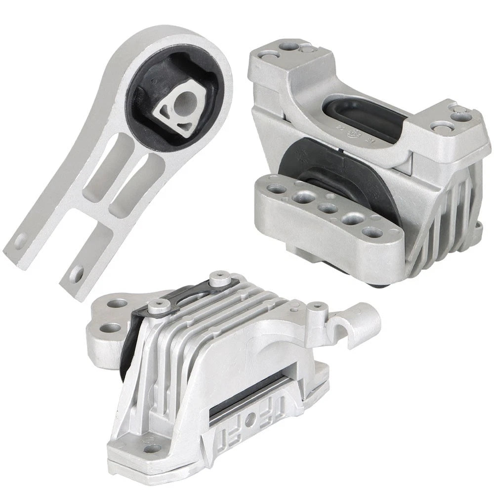 Set of 3 Engine Motor & Transmission Mounts for Chrysler 200 Jeep Cherokee