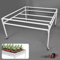 Set of 4 Flood Table Stands with Wheels for Hydroponic Germination Trays