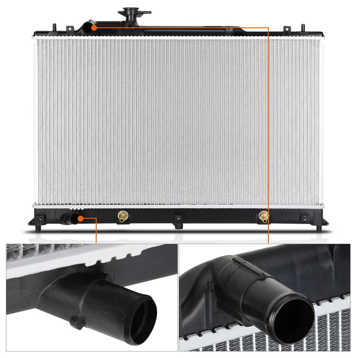OE Style Aluminum Radiator for Mazda CX7 2007–2012 2.3L/2.5L AT DPI-2918