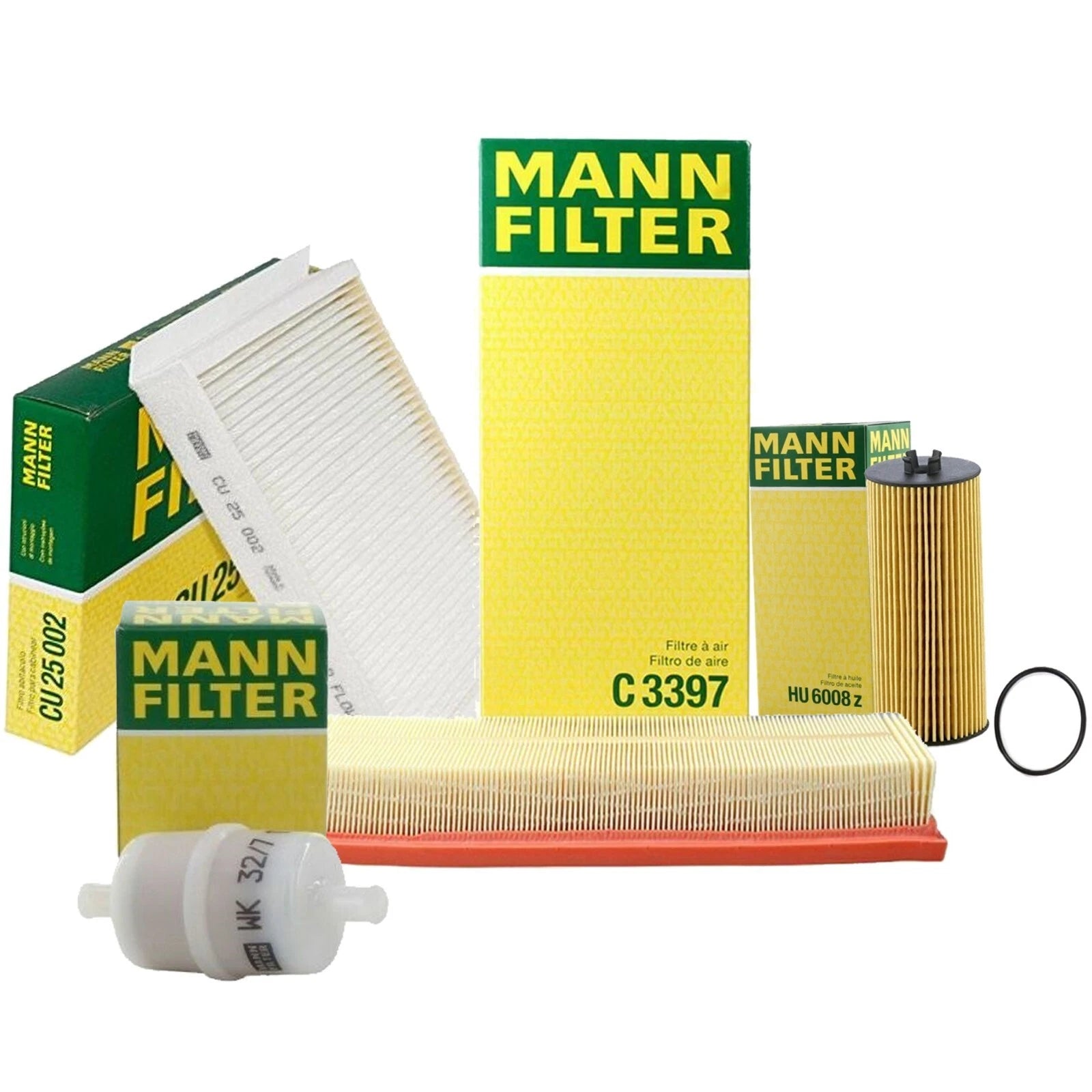 Mann Oil Air Paper Cabin Fuel Filter Service Kit for Mercedes GL550 ML63 (2012–2015)