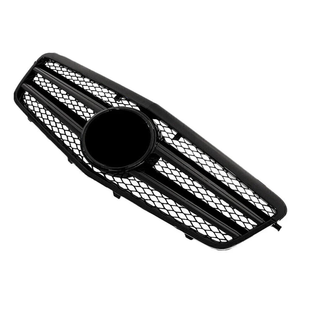 Shiny Black Front Grille for 2009-2010 Benz E-Class E63 E250 E550 E350 4DR