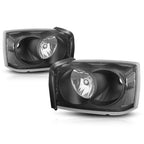 Factory Style Headlights for Dodge Dakota (2005–2007) Black Housing Clear Corner
