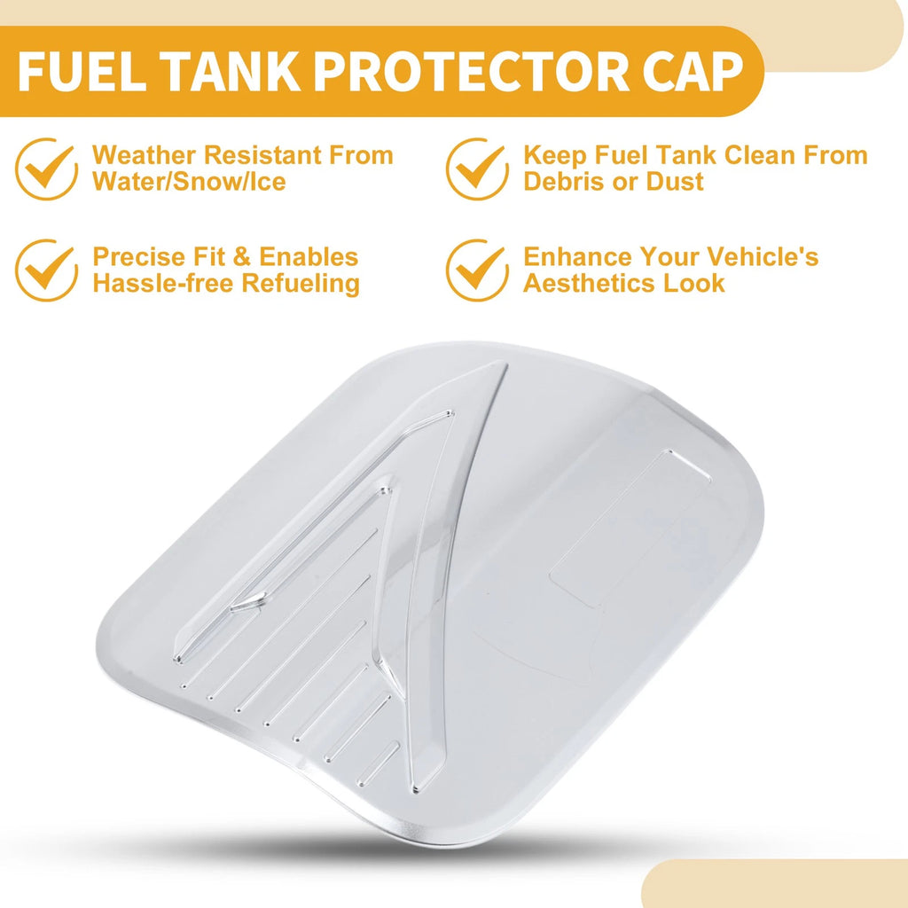 Fuel Tank Door Cap for Toyota Corolla Cross (2022–2023) Chrome Silver Tone