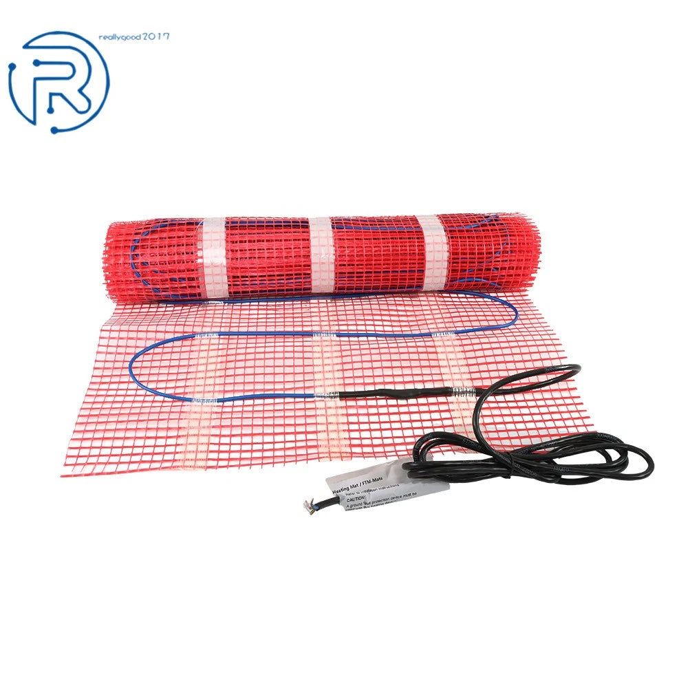 Electric Radiant Floor Heating System 15 Sqft with Thermostat for Home