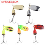 5 Piece Fishing Lure Kit for Bass Trout Crappie