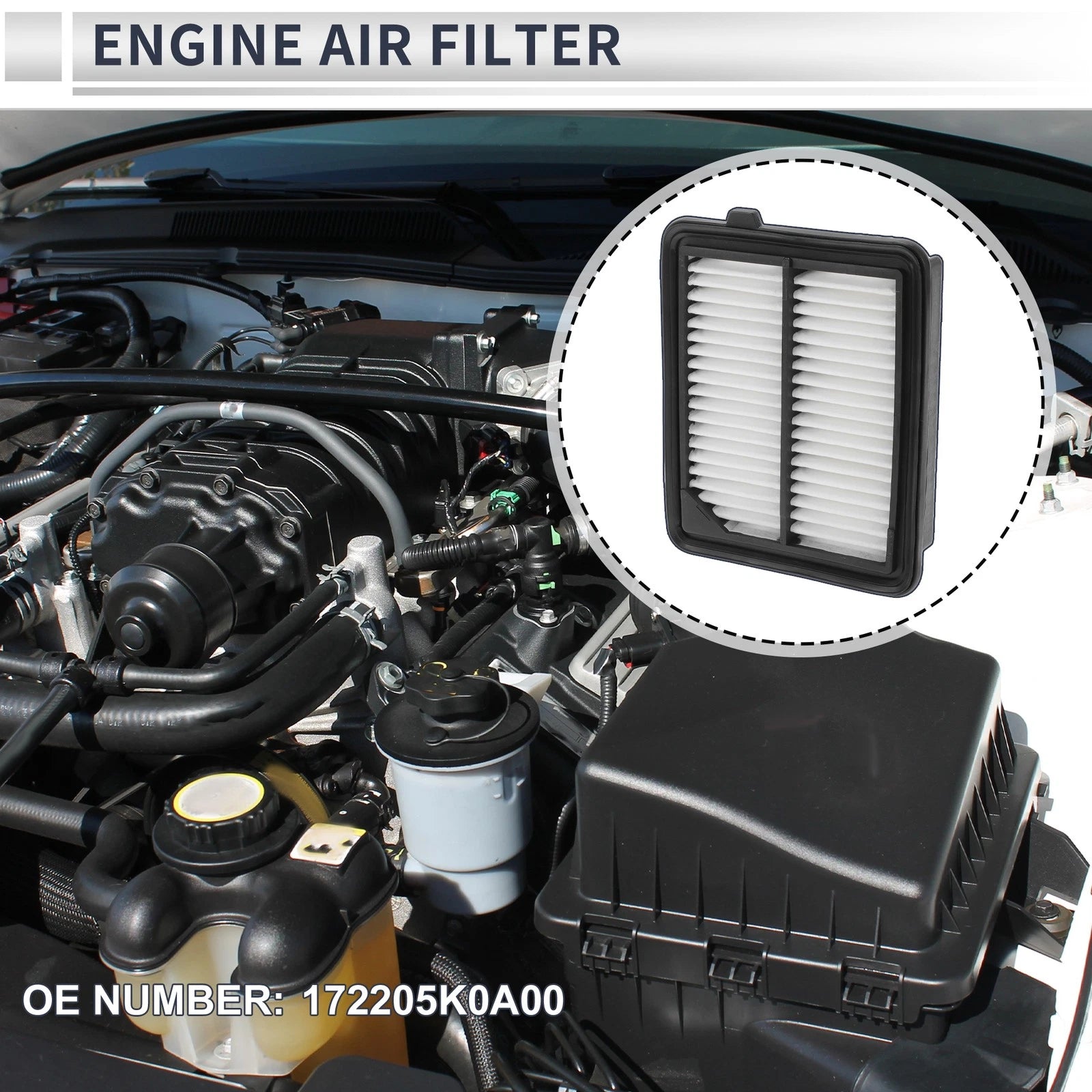 Car Engine Air Filter No. 172205K0A00 for Honda CR-V 2.0L (2020–2022)