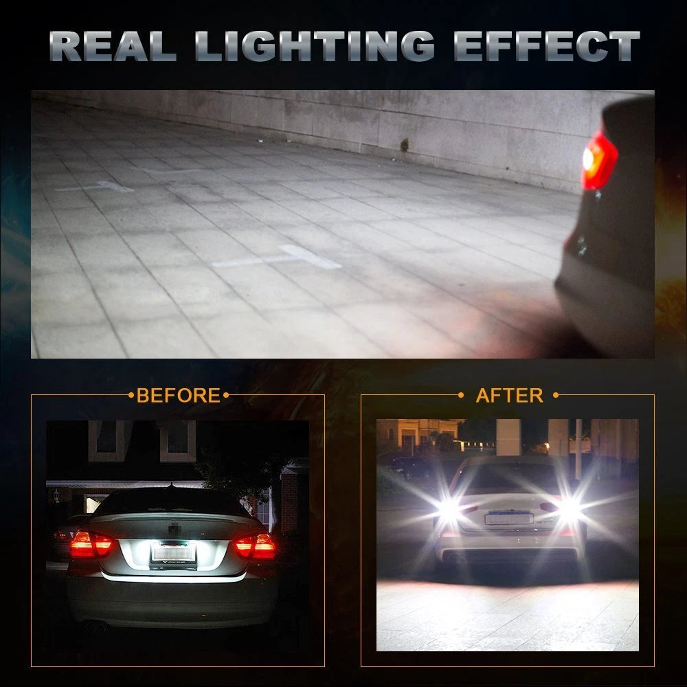 2X LED Backup Tail Reverse Light Bulbs for Make Model (YYYY–YYYY)