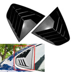 Rear Window Louver Shutter Cover Trim for Alfa Romeo Giulia (2015–2024) Glossy Black