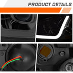 Right Side Chrome Amber Headlight for Nissan Frontier (2009–2021)