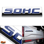Polished Metal 3D SOHC Decal Emblem for Honda Civic (1988–2005)