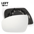 Left Side White Mirror Glass for Hyundai i20 (2014–2020)