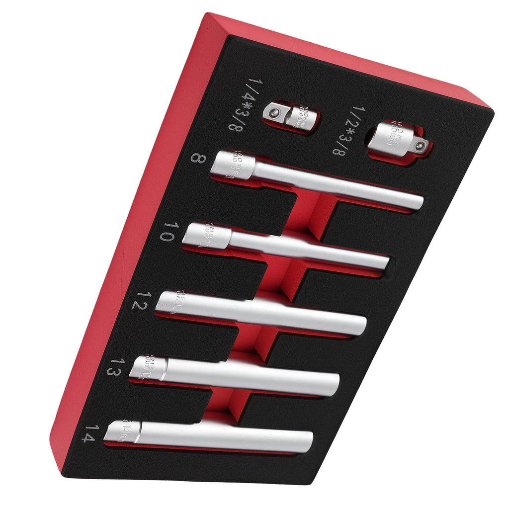 Set of 7 Extra Deep Sockets 8-14mm for Automotive (CR-V)