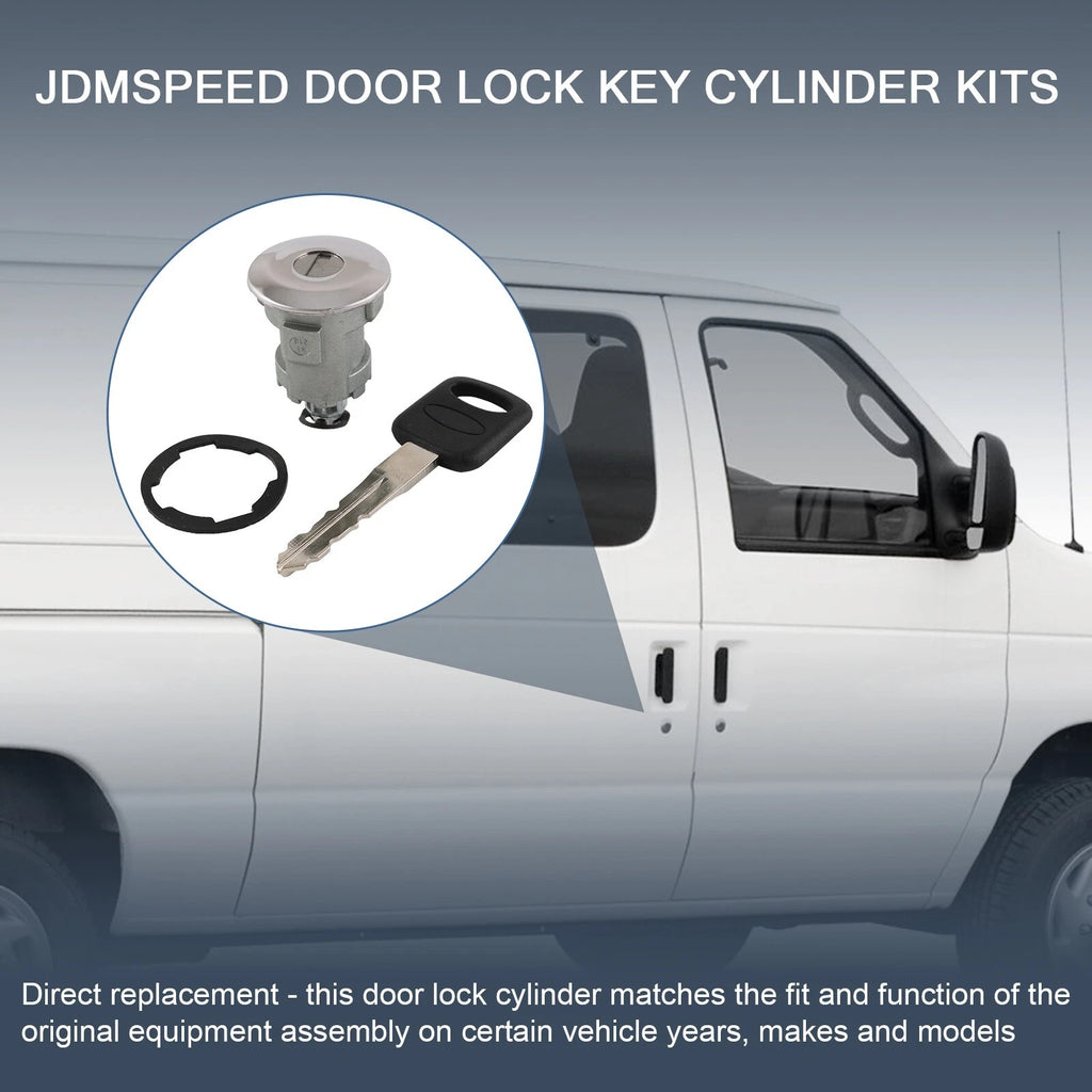 Set of 4 Door Key Lock Cylinders for Ford Econoline E Series Van