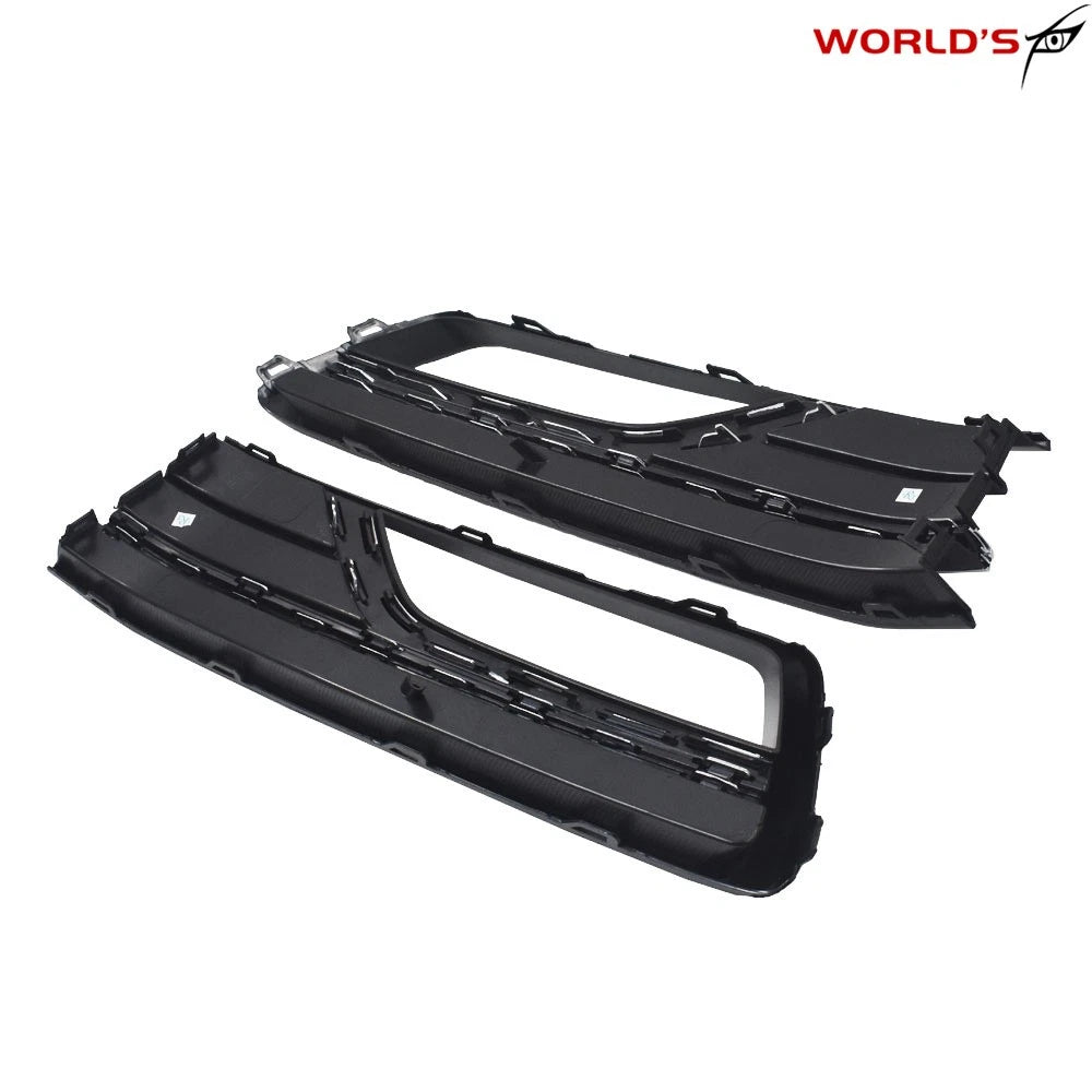 Set of 2 Front Bumper Fog Light Covers for VW Passat (2016–2019) Black