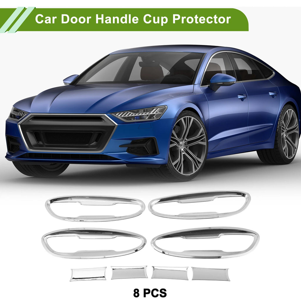 Set of 8 Chrome Door Handle Cup Protectors for Toyota Lexus ES 