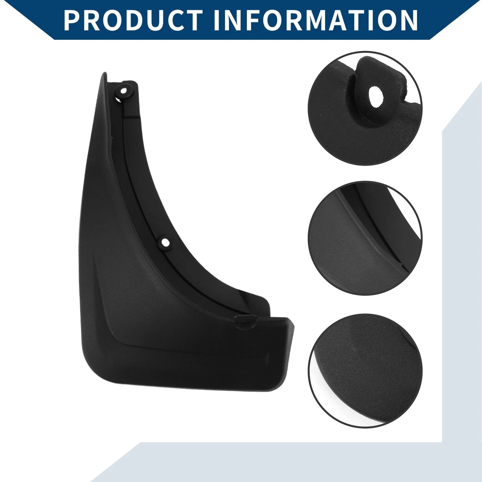 Set of 2 Mud Flaps Splash Guards for Mercedes-Benz GLS (2019–2020)