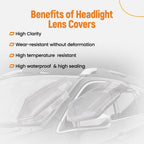 Headlight Lens Cover Pair for Nissan X-Trail (2017–2020)
