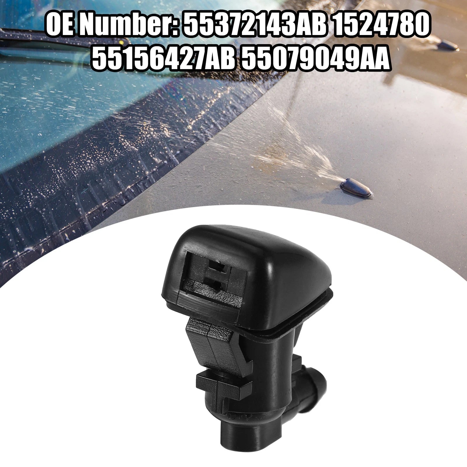 2X Windshield Washer Nozzle Spray Jet for Jeep Grand Cherokee (2005–2016)