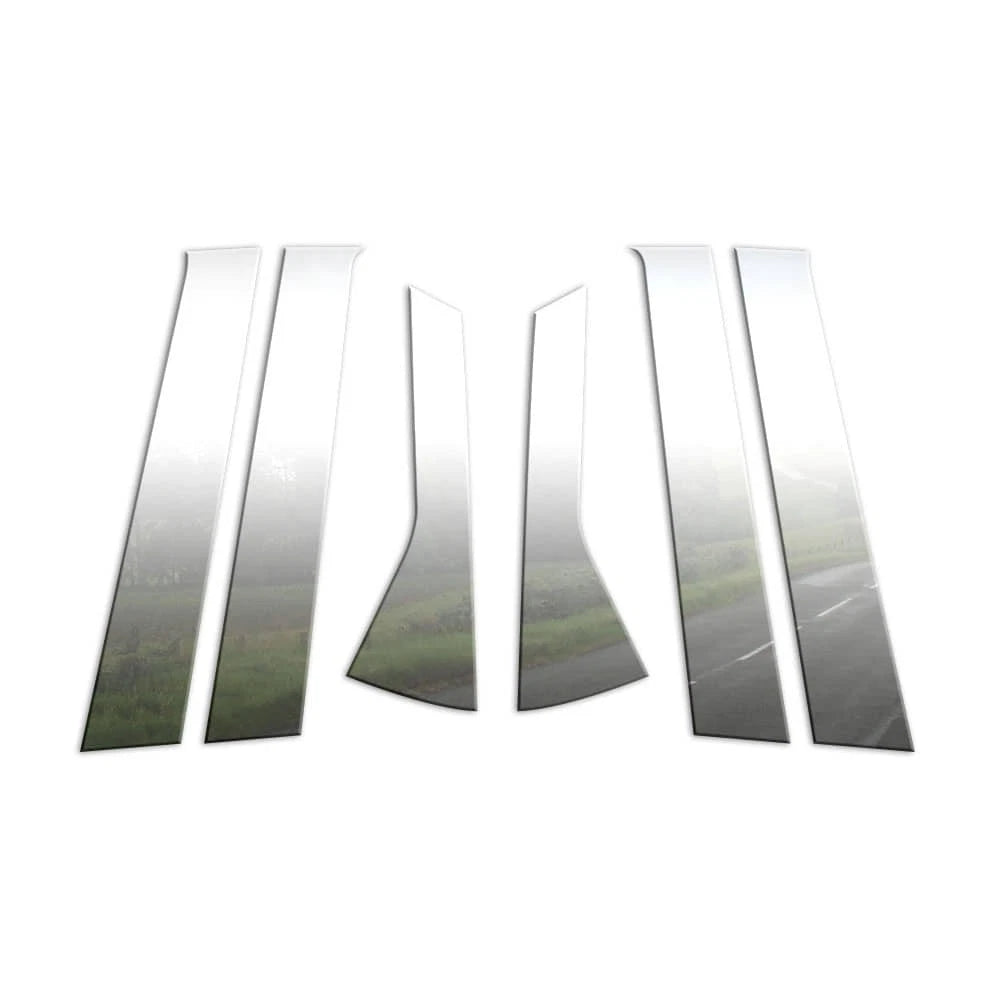 6Pc Chrome Pillar Post Covers for 09-14 Honda Fit - Upgrade Your Auto P3526